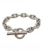 HERMESエルメス）の古着「Chaine d'ancre Bracelet シェーヌダンクルMM 17コマ H101994B 017」｜シルバー
