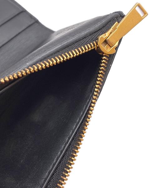 BOTTEGA VENETA（ボッテガベネタ）BOTTEGA VENETA (ボッテガベネタ) グレインレザー　3つ折り財布　690580V12M18425　 ブラックの古着・服飾アイテム