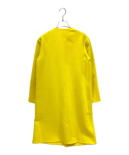 HERMES（エルメス）HERMES (エルメス) カシミヤ ラップコート イエロー サイズ:38の古着・服飾アイテム