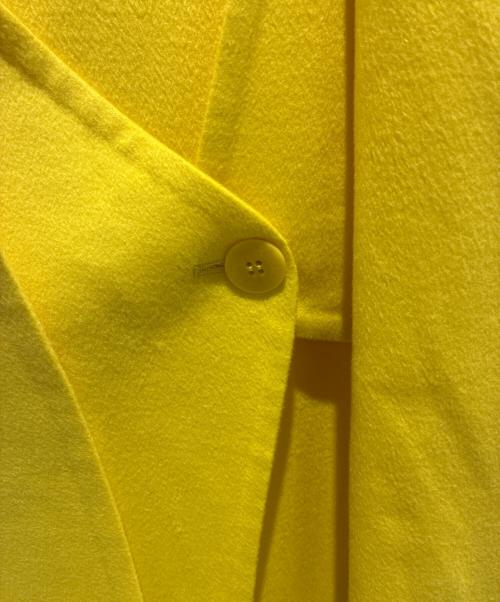 HERMES（エルメス）HERMES (エルメス) カシミヤ ラップコート イエロー サイズ:38の古着・服飾アイテム