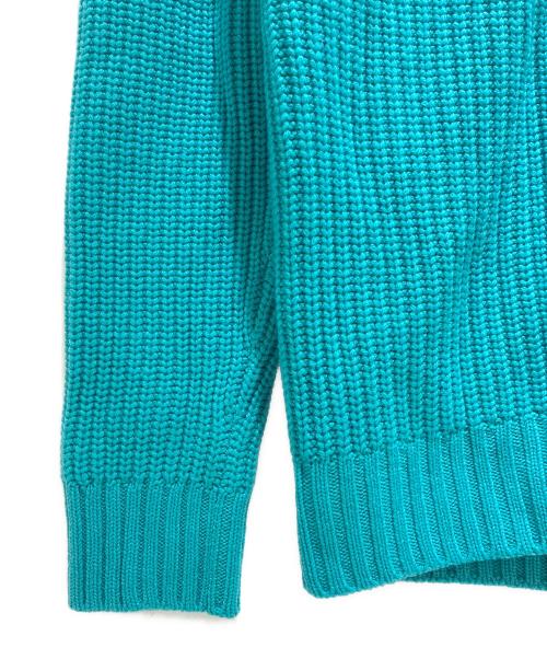 HERMES（エルメス）HERMES (エルメス) ショールカラーカシミヤニットカーディガン スカイブルー サイズ:FREEの古着・服飾アイテム