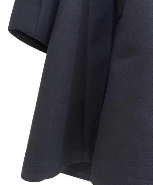 LOEWE（ロエベ）LOEWE (ロエベ) ダブルブレストセーラーカラーフリルコート ネイビー サイズ:36の古着・服飾アイテム