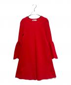 VALENTINOヴァレンティノ）の古着「袖フレアニットワンピース」｜レッド
