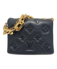 LOUIS VUITTON（ルイ ヴィトン）の古着「モノグラム エンボス クッサン ベルトバッグ M81125」｜ブラック