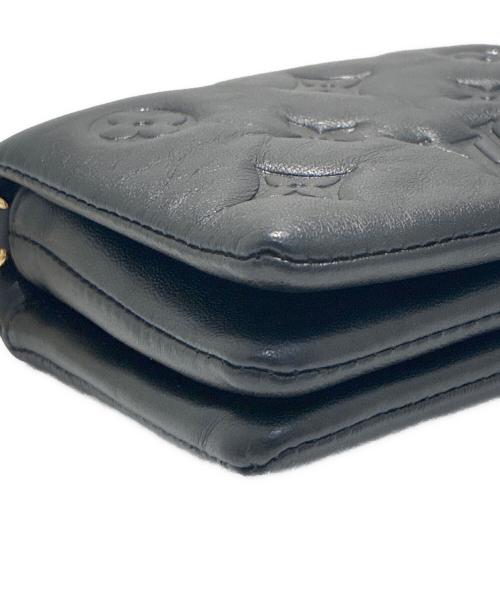 LOUIS VUITTON（ルイ ヴィトン）LOUIS VUITTON (ルイ ヴィトン) モノグラム エンボス クッサン ベルトバッグ M81125 ブラック サイズ:-の古着・服飾アイテム