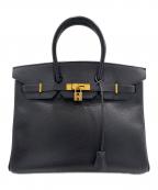HERMESエルメス）の古着「バーキン35/ゴールド金具/アルデンヌ/ノワール/◻︎G刻印:2003年製」｜ノワール