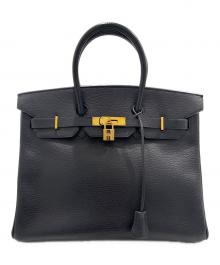 HERMES（エルメス）の古着「バーキン35/ゴールド金具/アルデンヌ/ノワール/◻︎G刻印:2003年製」｜ノワール