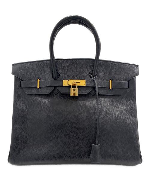 HERMES（エルメス）HERMES (エルメス) バーキン35/ゴールド金具/アルデンヌ/ノワール/◻︎G刻印:2003年製 ノワール サイズ:35の古着・服飾アイテム