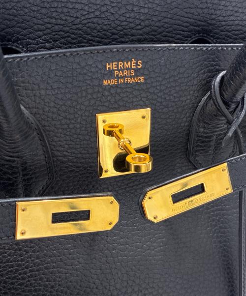 HERMES（エルメス）HERMES (エルメス) バーキン35/ゴールド金具/アルデンヌ/ノワール/◻︎G刻印:2003年製 ノワール サイズ:35の古着・服飾アイテム