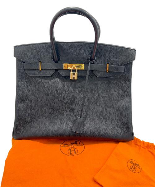 HERMES（エルメス）HERMES (エルメス) バーキン35/ゴールド金具/アルデンヌ/ノワール/◻︎G刻印:2003年製 ノワール サイズ:35の古着・服飾アイテム
