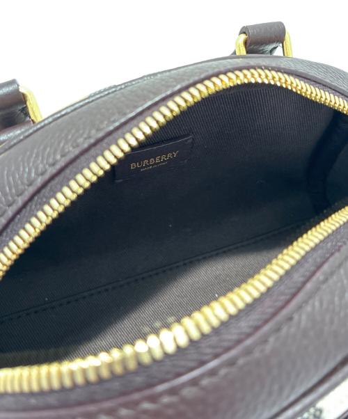 BURBERRY（バーバリー）BURBERRY (バーバリー) ミニハイランドボウリングバッグ ブラウン×ベージュの古着・服飾アイテム