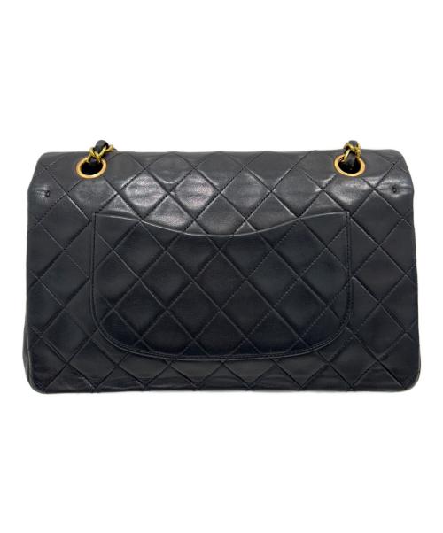 CHANEL（シャネル）CHANEL (シャネル) Classic Matelassé Bag マトラッセ25 Ｗフラップチェーンショルダーバッグ ブラック サイズ:25の古着・服飾アイテム
