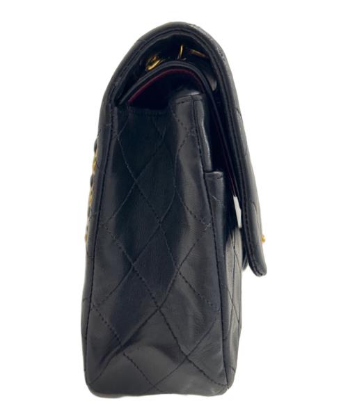 CHANEL（シャネル）CHANEL (シャネル) Classic Matelassé Bag マトラッセ25 Ｗフラップチェーンショルダーバッグ ブラック サイズ:25の古着・服飾アイテム