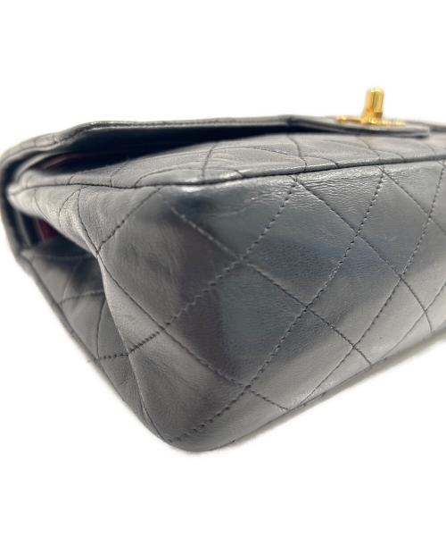 CHANEL（シャネル）CHANEL (シャネル) Classic Matelassé Bag マトラッセ25 Ｗフラップチェーンショルダーバッグ ブラック サイズ:25の古着・服飾アイテム