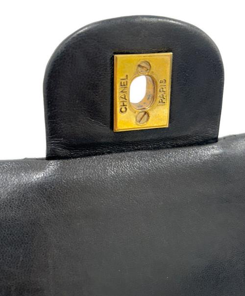 CHANEL（シャネル）CHANEL (シャネル) Classic Matelassé Bag マトラッセ25 Ｗフラップチェーンショルダーバッグ ブラック サイズ:25の古着・服飾アイテム
