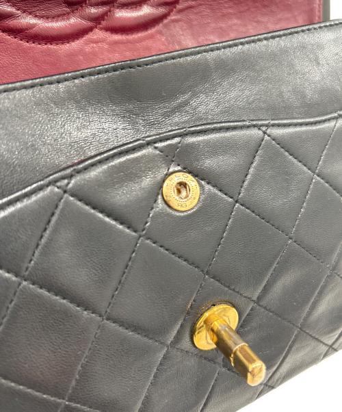 CHANEL（シャネル）CHANEL (シャネル) Classic Matelassé Bag マトラッセ25 Ｗフラップチェーンショルダーバッグ ブラック サイズ:25の古着・服飾アイテム