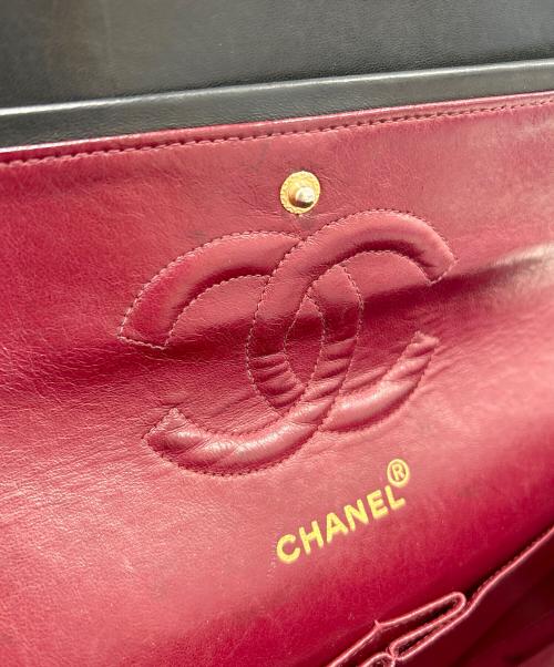 CHANEL（シャネル）CHANEL (シャネル) Classic Matelassé Bag マトラッセ25 Ｗフラップチェーンショルダーバッグ ブラック サイズ:25の古着・服飾アイテム