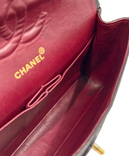 CHANEL（シャネル）CHANEL (シャネル) Classic Matelassé Bag マトラッセ25 Ｗフラップチェーンショルダーバッグ ブラック サイズ:25の古着・服飾アイテム