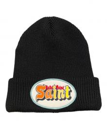 SAINT MICHAEL（セントマイケル）の古着「KNIT CAP / SAINT / BLACK」｜ブラック
