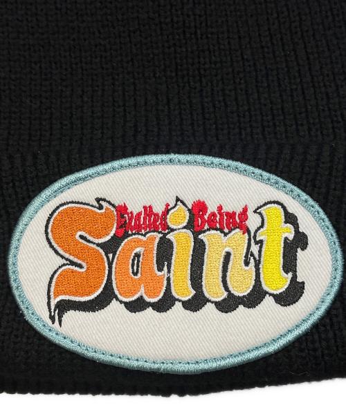 SAINT MICHAEL（セントマイケル）SAINT MICHAEL (セントマイケル) KNIT CAP / SAINT / BLACK ブラックの古着・服飾アイテム