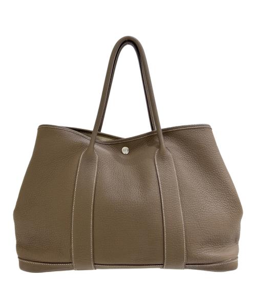 HERMES（エルメス）HERMES (エルメス) ガーデンパーティMM/エトゥープ/ネゴンダ/□O刻印:2011年製 エトゥープ サイズ:MMの古着・服飾アイテム