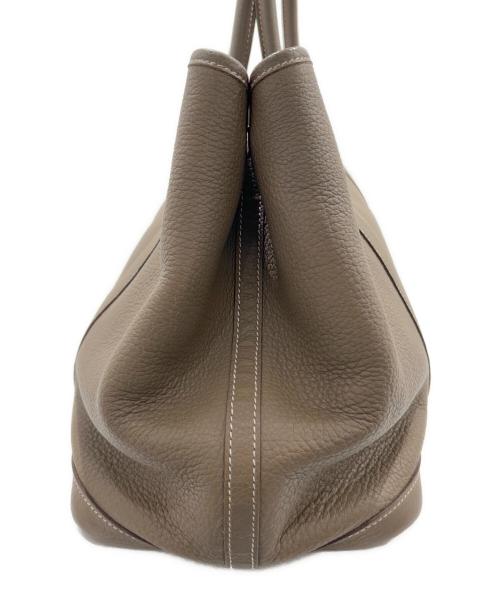 HERMES（エルメス）HERMES (エルメス) ガーデンパーティMM/エトゥープ/ネゴンダ/□O刻印:2011年製 エトゥープ サイズ:MMの古着・服飾アイテム