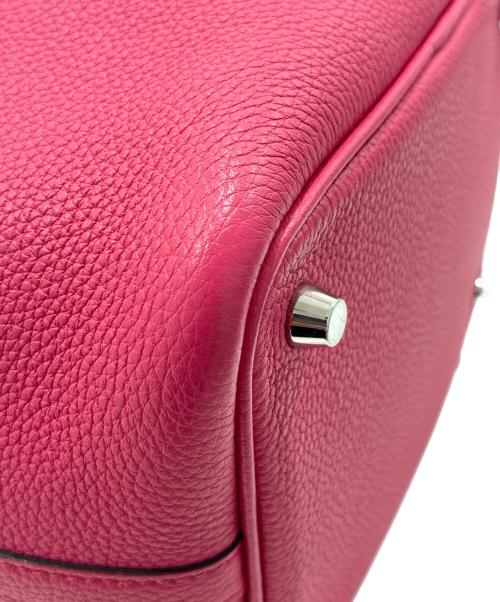 HERMES（エルメス）HERMES (エルメス) ピコタンロックPM/トリヨンクレマンス/ローズショッキング/U刻印2022年製/シルバー金具/ハンドバック ローズショキング サイズ:PMの古着・服飾アイテム