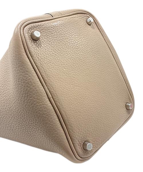 HERMES（エルメス）HERMES (エルメス) ピコタンロックPM/トリヨンクレマンス/トゥルティエールグレー/□Ｎ刻印2010年製/シルバー金具/ハンドバッグ トゥルティエールグレー サイズ:PMの古着・服飾アイテム