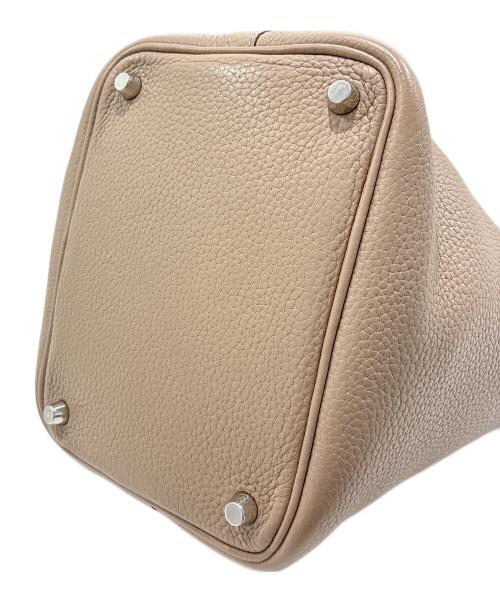 HERMES（エルメス）HERMES (エルメス) ピコタンロックPM/トリヨンクレマンス/トゥルティエールグレー/□Ｎ刻印2010年製/シルバー金具/ハンドバッグ トゥルティエールグレー サイズ:PMの古着・服飾アイテム