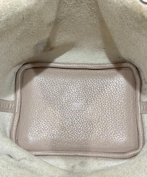 HERMES（エルメス）HERMES (エルメス) ピコタンロックPM/トリヨンクレマンス/トゥルティエールグレー/□Ｎ刻印2010年製/シルバー金具/ハンドバッグ トゥルティエールグレー サイズ:PMの古着・服飾アイテム