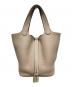 HERMES（エルメス）の古着「ピコタンロックPM/トリヨンクレマンス/トゥルティエールグレー/□Ｎ刻印2010年製/シルバー金具/ハンドバッグ」｜トゥルティエールグレー