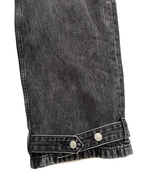 EVISU（エヴィス）EVISU (エヴィス) ダメージ加工 ローエッジ 大黒 バギージーンズ 2EAHTM4JE1052BGDN ブラック サイズ:31の古着・服飾アイテム