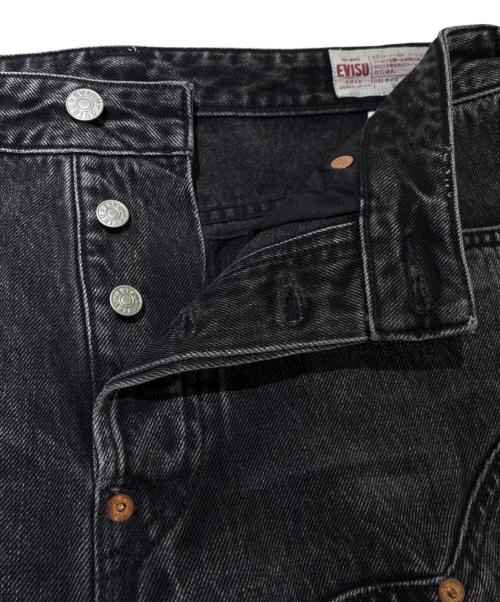 EVISU（エヴィス）EVISU (エヴィス) ダメージ加工 ローエッジ 大黒 バギージーンズ 2EAHTM4JE1052BGDN ブラック サイズ:31の古着・服飾アイテム