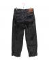 EVISU (エヴィス) ダメージ加工 ローエッジ 大黒 バギージーンズ 2EAHTM4JE1052BGDN ブラック サイズ:31：30000円