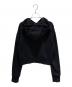 BALMAIN (バルマン) Cropped Hoodie With Flocked Logo ブラック サイズ:S：20000円