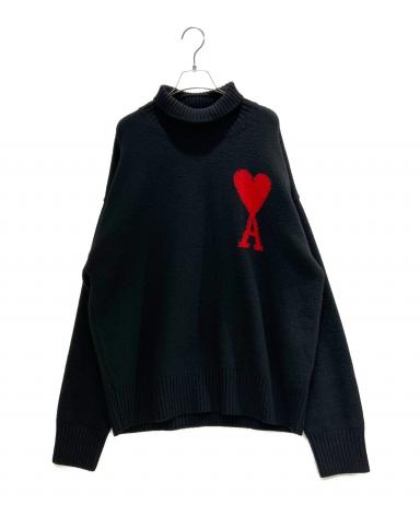 中古・古着通販】AMI PARIS (アミ パリス) ハートロゴタートルネック