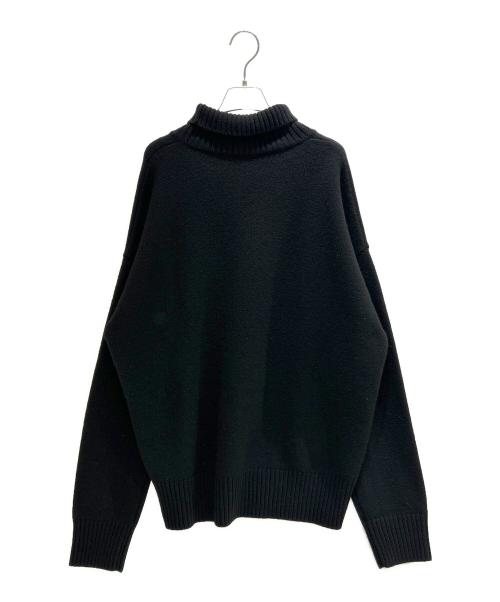 AMI PARIS（アミ パリス）AMI PARIS (アミ パリス) ハートロゴタートルネックニット ブラック サイズ:Ｍの古着・服飾アイテム