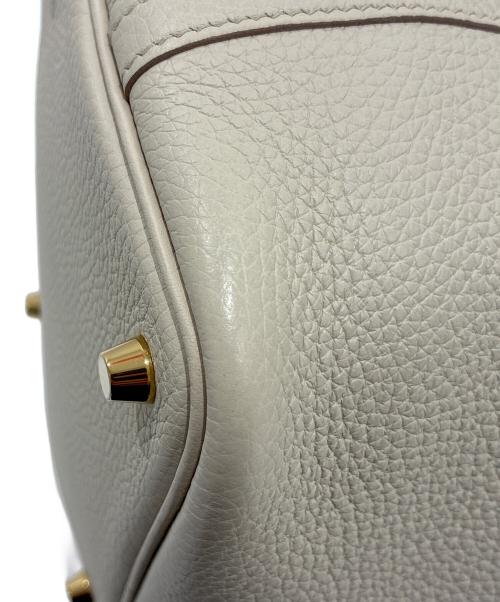 HERMES（エルメス）HERMES (エルメス) ピコタンロックPM/トリヨンクレマンス/べトン/U刻印2022年製/ゴールド金具/ハンドバッグ ベトン×ゴールド金具 サイズ:PMの古着・服飾アイテム