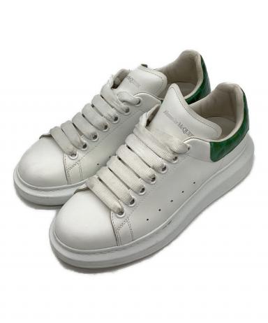週末値下★美品Alexander McQueen スニーカー ホワイト/グリーン 中古・古着通販】ALEXANDER McQUEEN (アレキサンダーマックイーン