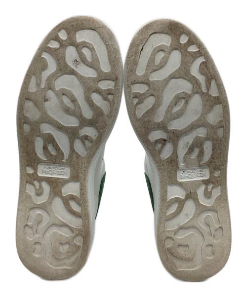 ALEXANDER McQUEEN（アレキサンダーマックイーン）ALEXANDER McQUEEN (アレキサンダーマックイーン) LARRYレザースニーカー　553770 ホワイト×グリーン サイズ:37の古着・服飾アイテム