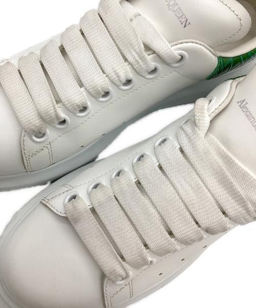 ALEXANDER McQUEEN（アレキサンダーマックイーン）ALEXANDER McQUEEN (アレキサンダーマックイーン) LARRYレザースニーカー　553770 ホワイト×グリーン サイズ:37の古着・服飾アイテム