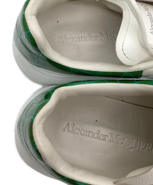 ALEXANDER McQUEEN（アレキサンダーマックイーン）ALEXANDER McQUEEN (アレキサンダーマックイーン) LARRYレザースニーカー　553770 ホワイト×グリーン サイズ:37の古着・服飾アイテム
