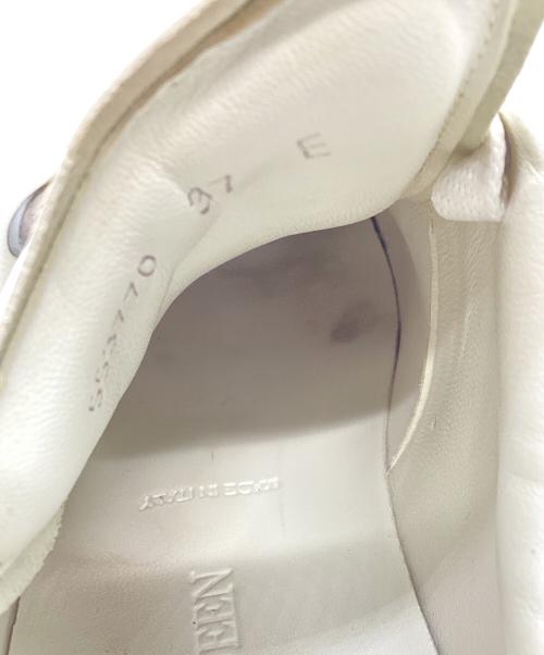 ALEXANDER McQUEEN（アレキサンダーマックイーン）ALEXANDER McQUEEN (アレキサンダーマックイーン) LARRYレザースニーカー　553770 ホワイト×グリーン サイズ:37の古着・服飾アイテム
