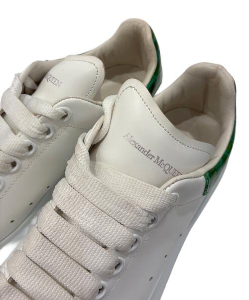 ALEXANDER McQUEEN（アレキサンダーマックイーン）ALEXANDER McQUEEN (アレキサンダーマックイーン) LARRYレザースニーカー　553770 ホワイト×グリーン サイズ:37の古着・服飾アイテム