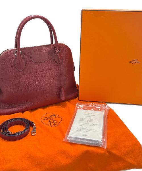 HERMES（エルメス）HERMES (エルメス) ボリード31/シルバー金具/ルージュアッシュ/トリヨンクレマンス/□Q刻印 ルージュアッシュ/S金具 サイズ:31の古着・服飾アイテム