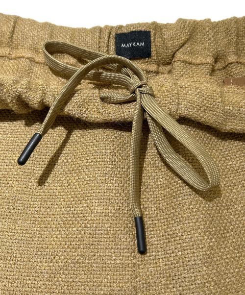 MAYKAM（メイカム）MAYKAM (メイカム) LINEN CROSS EASY PANTS 2501-079 ベージュ サイズ:2の古着・服飾アイテム