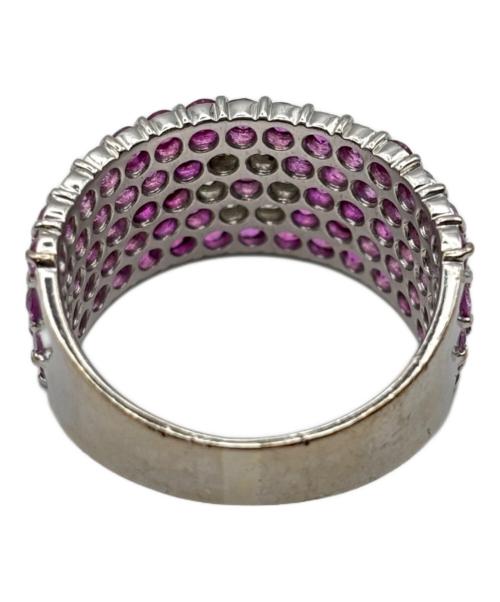 NO BRAND（ノーブランド）NO BRAND (ノーブランド) Pink Sapphire Diamond Ring ピンクサファイヤダイヤリング サイズ:15号の古着・服飾アイテム