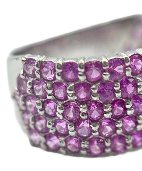NO BRAND（ノーブランド）NO BRAND (ノーブランド) Pink Sapphire Diamond Ring ピンクサファイヤダイヤリング サイズ:15号の古着・服飾アイテム