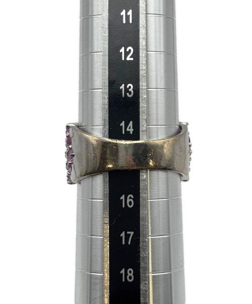 NO BRAND（ノーブランド）NO BRAND (ノーブランド) Pink Sapphire Diamond Ring ピンクサファイヤダイヤリング サイズ:15号の古着・服飾アイテム