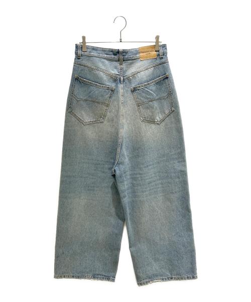 BALENCIAGA（バレンシアガ）BALENCIAGA (バレンシアガ) low crotch pants ロークロッチパンツ 697886 インディゴ サイズ:24の古着・服飾アイテム